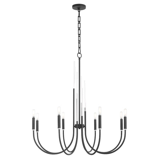 Quorum Summit 8Lt Chandelier, Textured Black