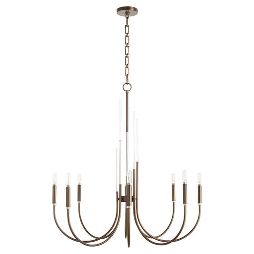 Quorum Summit 8Lt Chandelier, Dark Brass - 6223-8-81