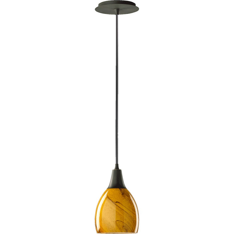 Quorum 1 Light Pendant, Old World