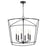 Quorum Mantle 6Lt Pendant, Matte Black
