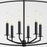 Quorum Mantle 6Lt Pendant, Matte Black