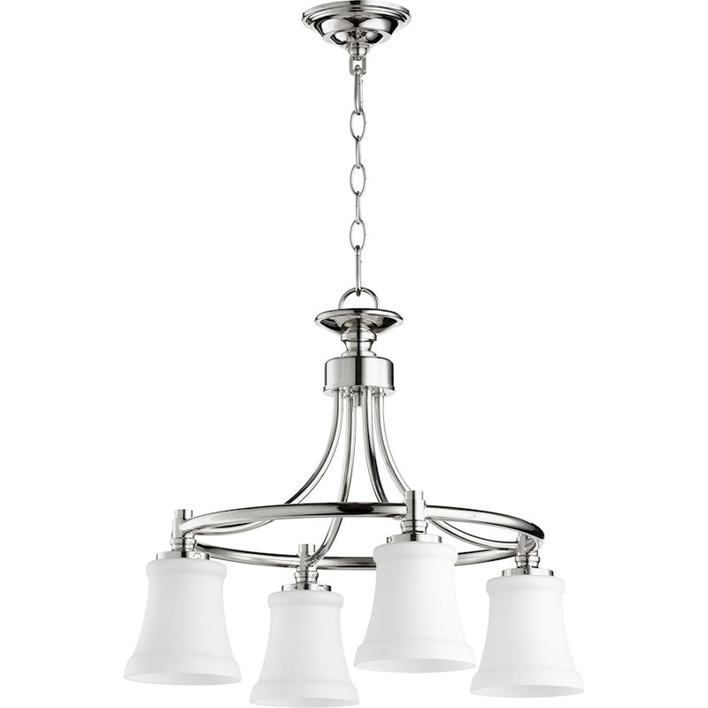 Quorum Rossington 4 Light 21' Nook Light, Polished Nickel