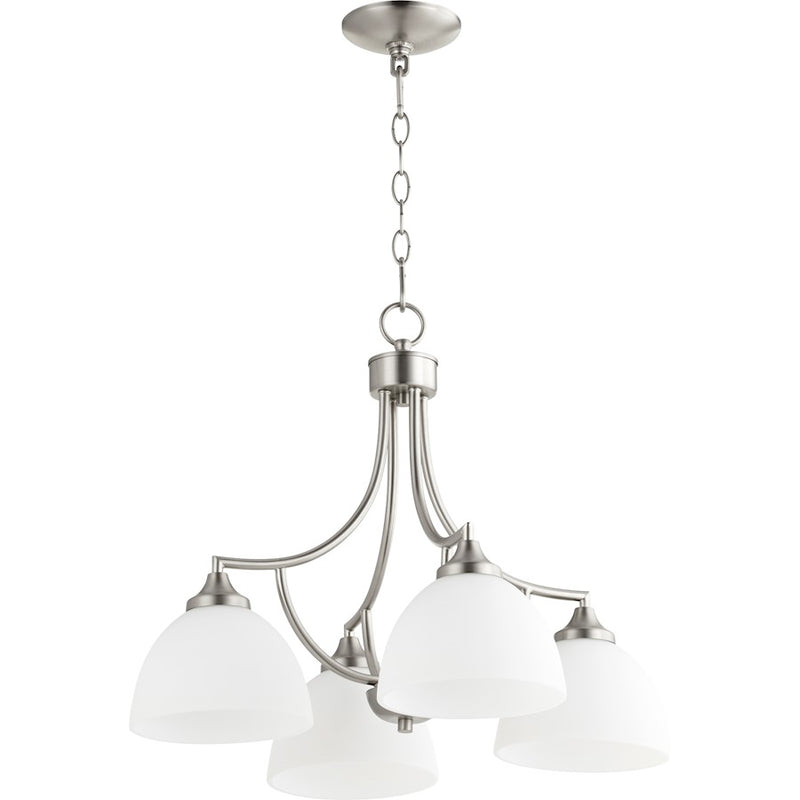 Quorum Enclave 4 Light 22' Nook Light, Satin Nickel
