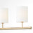 Quorum Harmony 7Lt Linear Chandelier, Aged Brass/White