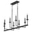Quorum Eldorado 8Lt Linear Chandelier, Matte Black
