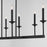 Quorum Eldorado 8Lt Linear Chandelier, Matte Black