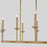 Quorum Eldorado 8Lt Linear Chandelier, Aged Brass