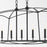 Quorum Mantle 5Lt Linear Chandelier, Matte Black