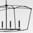 Quorum Mantle 5Lt Linear Chandelier, Matte Black