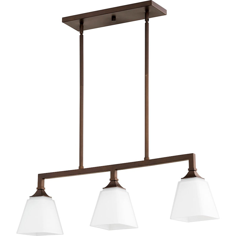 Quorum Wright 3 Light Island, Oiled Bronze