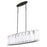 Quorum Prestige 6Lt Linear Island, Matte Black/Clear/Alabaster