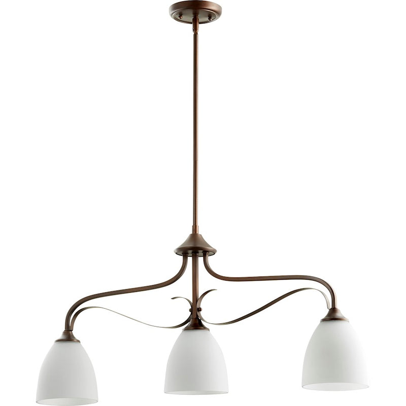 Quorum Jardin 3 Light Island, Oiled Bronze