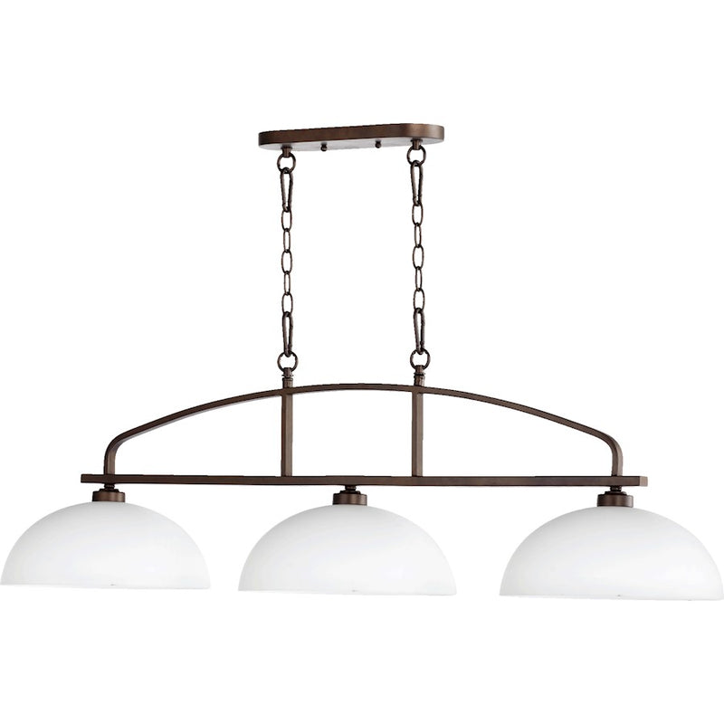 Quorum Reyes 3 Light Island Light, Oiled Bronze