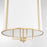 Quorum Eldorado 18" Entry Light, Aged Brass