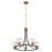 Quorum Clarion Chandelier, Noir