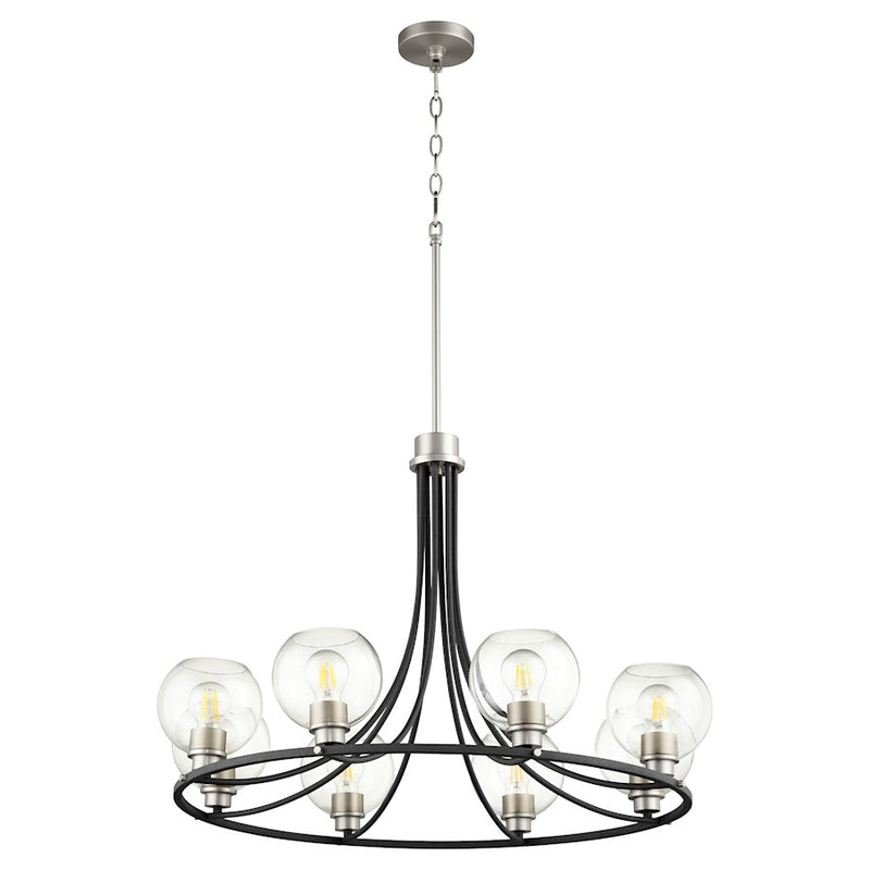 Quorum Clarion Chandelier, Noir