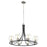 Quorum Clarion Chandelier, Noir