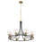 Quorum Clarion Chandelier, Noir