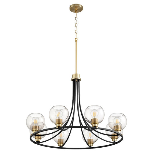Quorum Clarion Chandelier, Noir