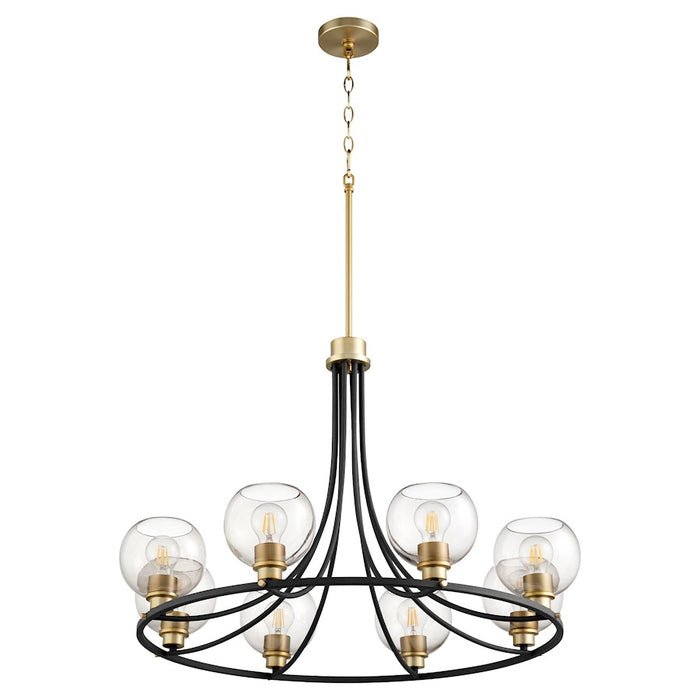 Quorum Clarion Chandelier, Noir