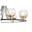 Quorum Clarion Chandelier, Noir