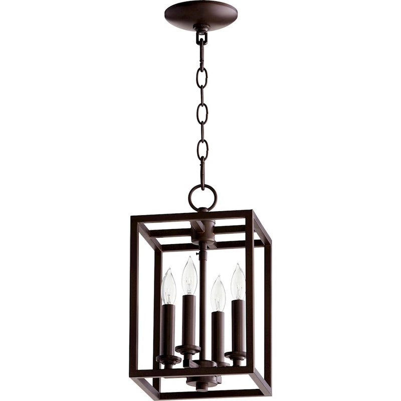 Quorum 4 Light 8" Entry, Oiled Bronze