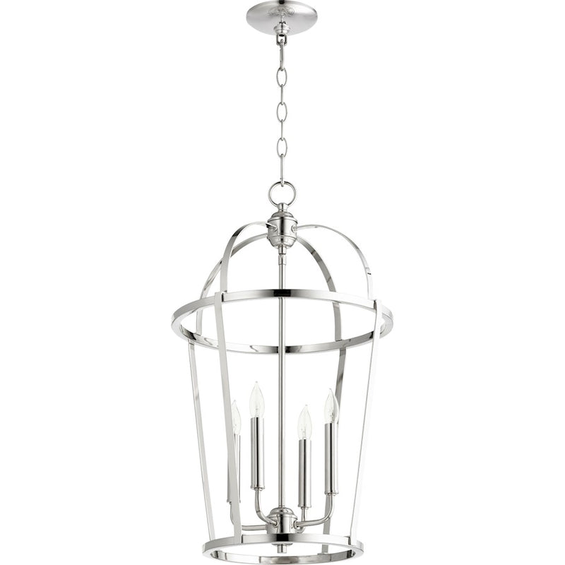 Quorum 4 Light 15" Entry, Polished Nickel