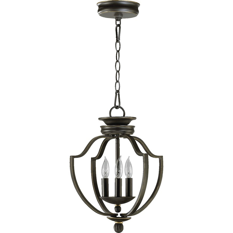 Quorum 3 Light Entry Light, Old World