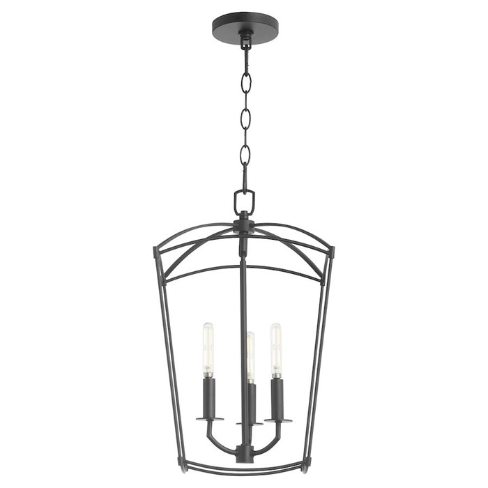 Quorum Mantle 3Lt Entry Light, Matte Black