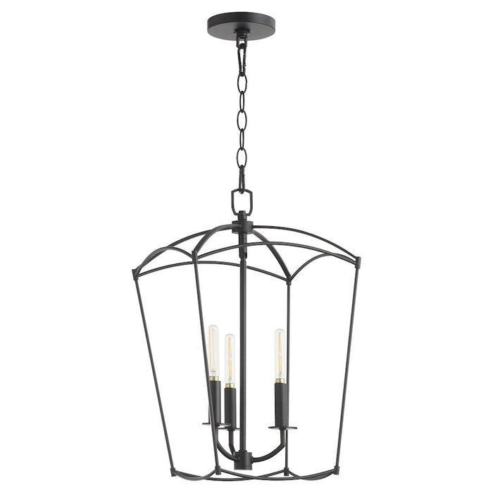 Quorum Mantle 3Lt Entry Light, Matte Black