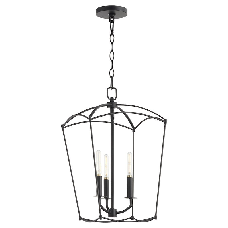 Quorum Mantle 3Lt Entry Light, Matte Black