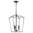 Quorum Mantle 3Lt Entry Light, Matte Black