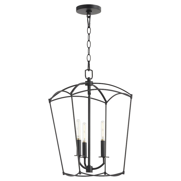 Quorum Mantle 3Lt Entry Light, Matte Black