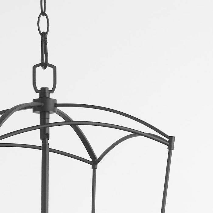 Quorum Mantle 3Lt Entry Light, Matte Black
