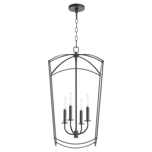 Quorum Mantle 4Lt Entry Light, Matte Black