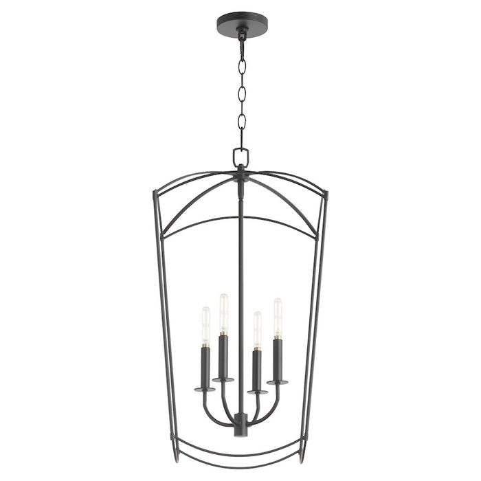 Quorum Mantle 4Lt Entry Light, Matte Black