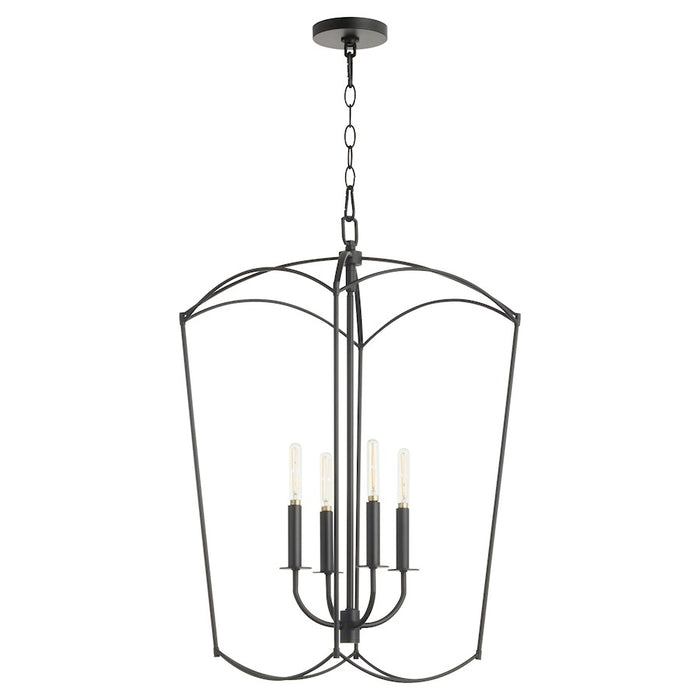 Quorum Mantle 4Lt Entry Light, Matte Black