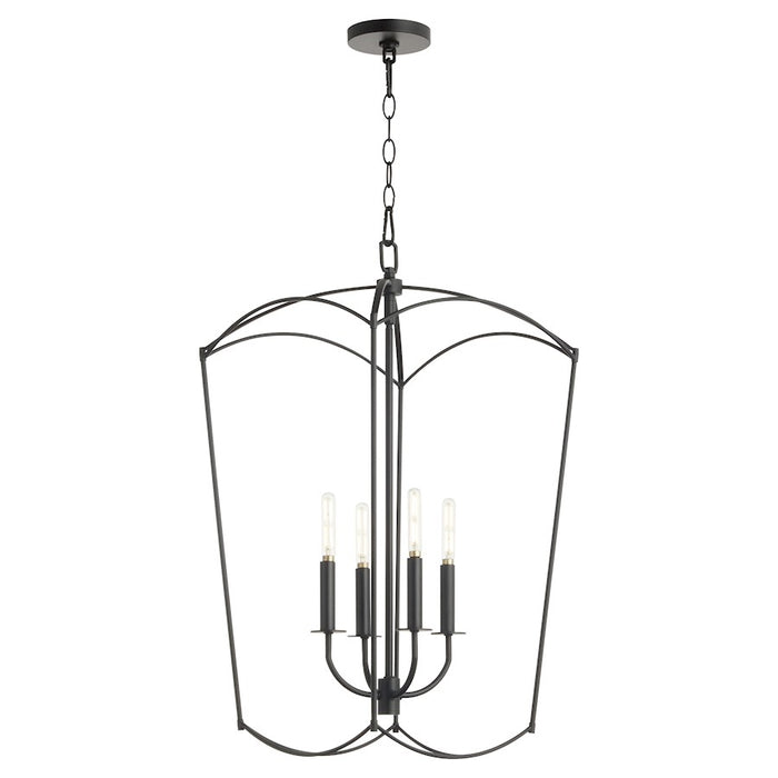 Quorum Mantle 4Lt Entry Light, Matte Black