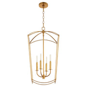 Quorum Mantle 4Lt Entry Light, Gold Leaf - 6812-4-74