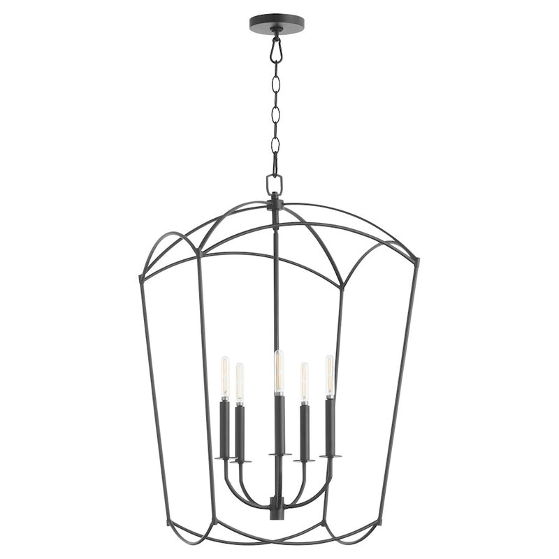 Quorum Mantle 5Lt Entry Light, Matte Black