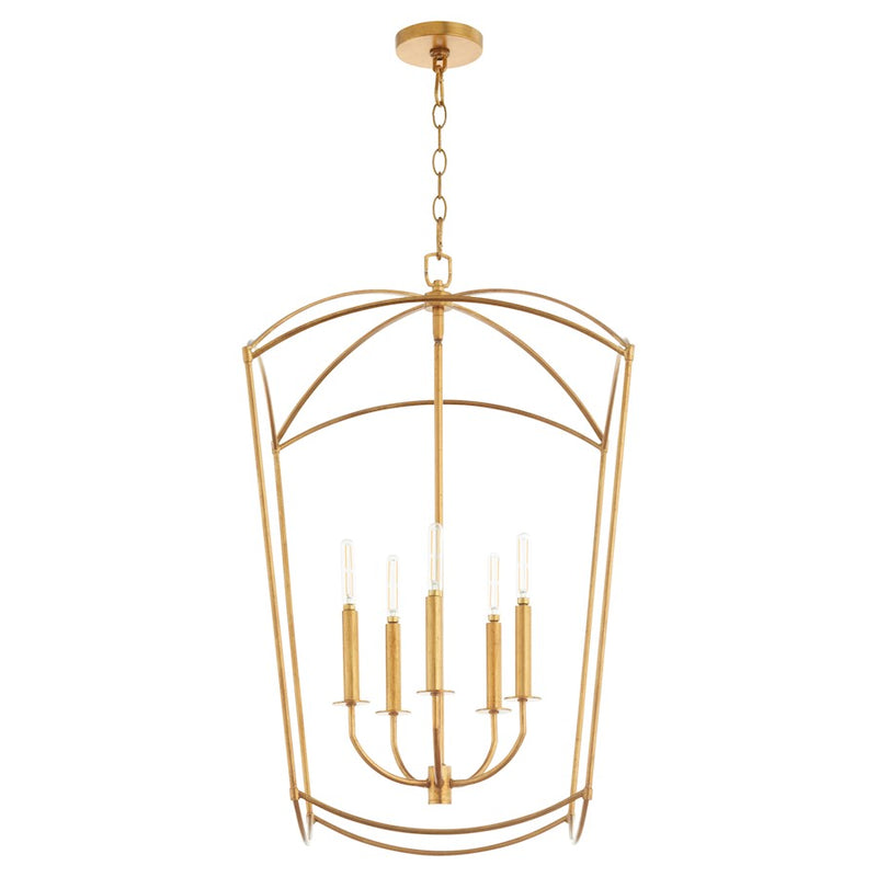Quorum Mantle 5Lt Entry Light, Gold Leaf - 6812-5-74