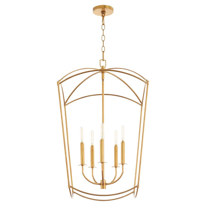 Quorum Mantle 5Lt Entry Light, Gold Leaf - 6812-5-74