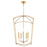 Quorum Mantle 5Lt Entry Light, Gold Leaf