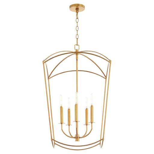 Quorum Mantle 5Lt Entry Light, Gold Leaf