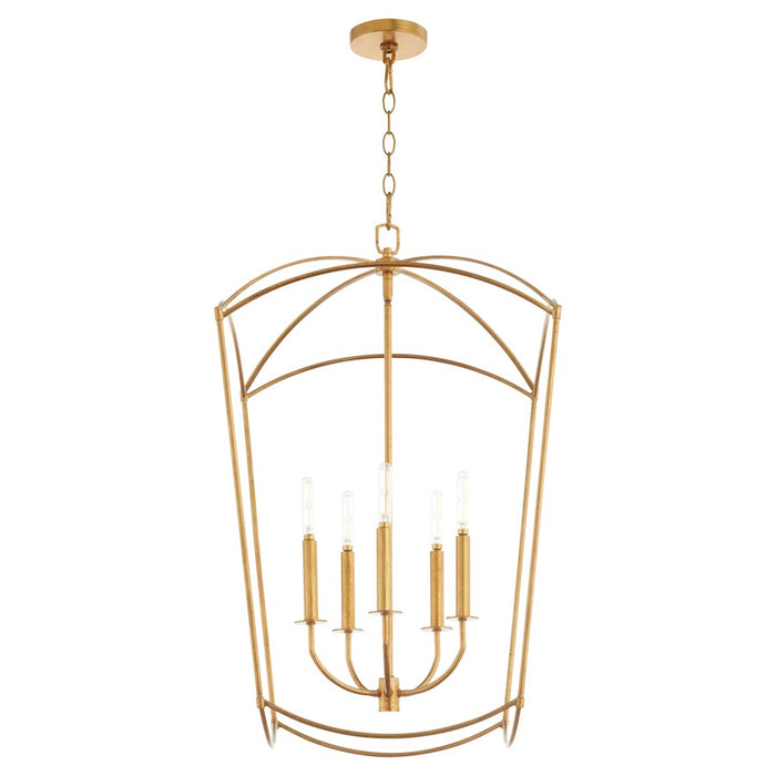Quorum Mantle 5Lt Entry Light, Gold Leaf