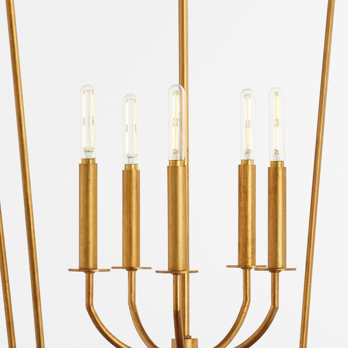 Quorum Mantle 5Lt Entry Light, Gold Leaf