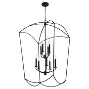 Quorum Mantle 9Lt Entry Light, Matte Black - 6812-9-59
