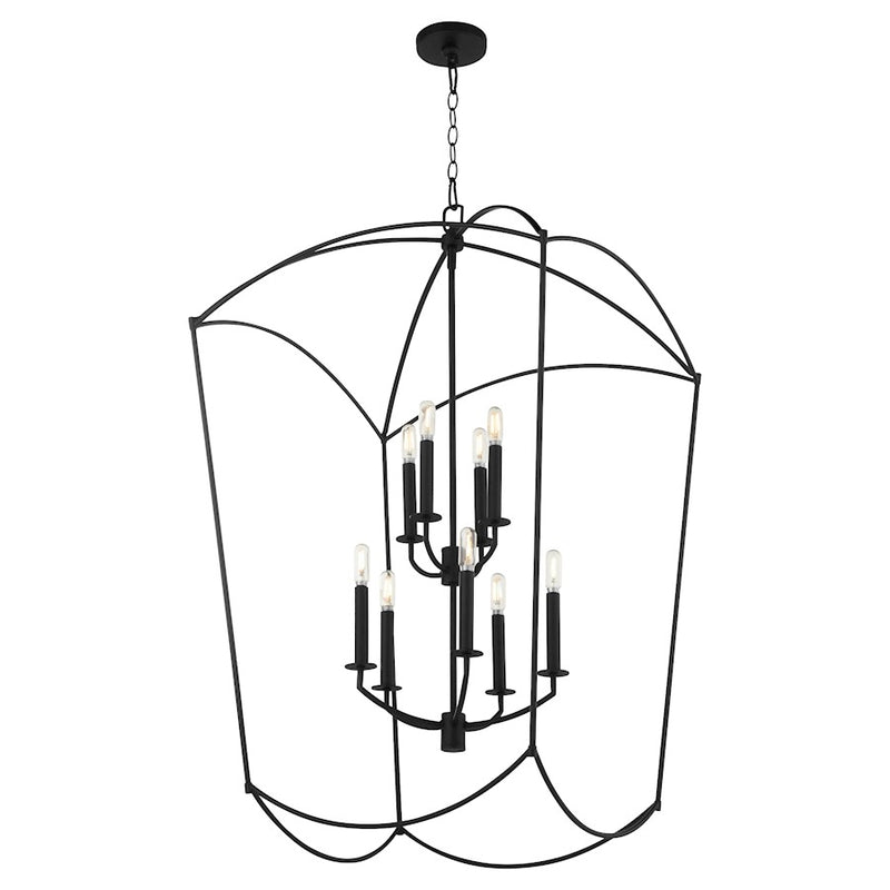 Quorum Mantle 9Lt Entry Light, Matte Black