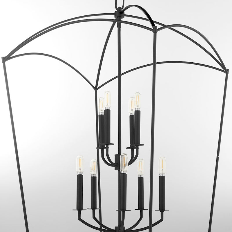Quorum Mantle 9Lt Entry Light, Matte Black