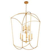 Quorum Mantle 9Lt Entry Light, Gold Leaf - 6812-9-74
